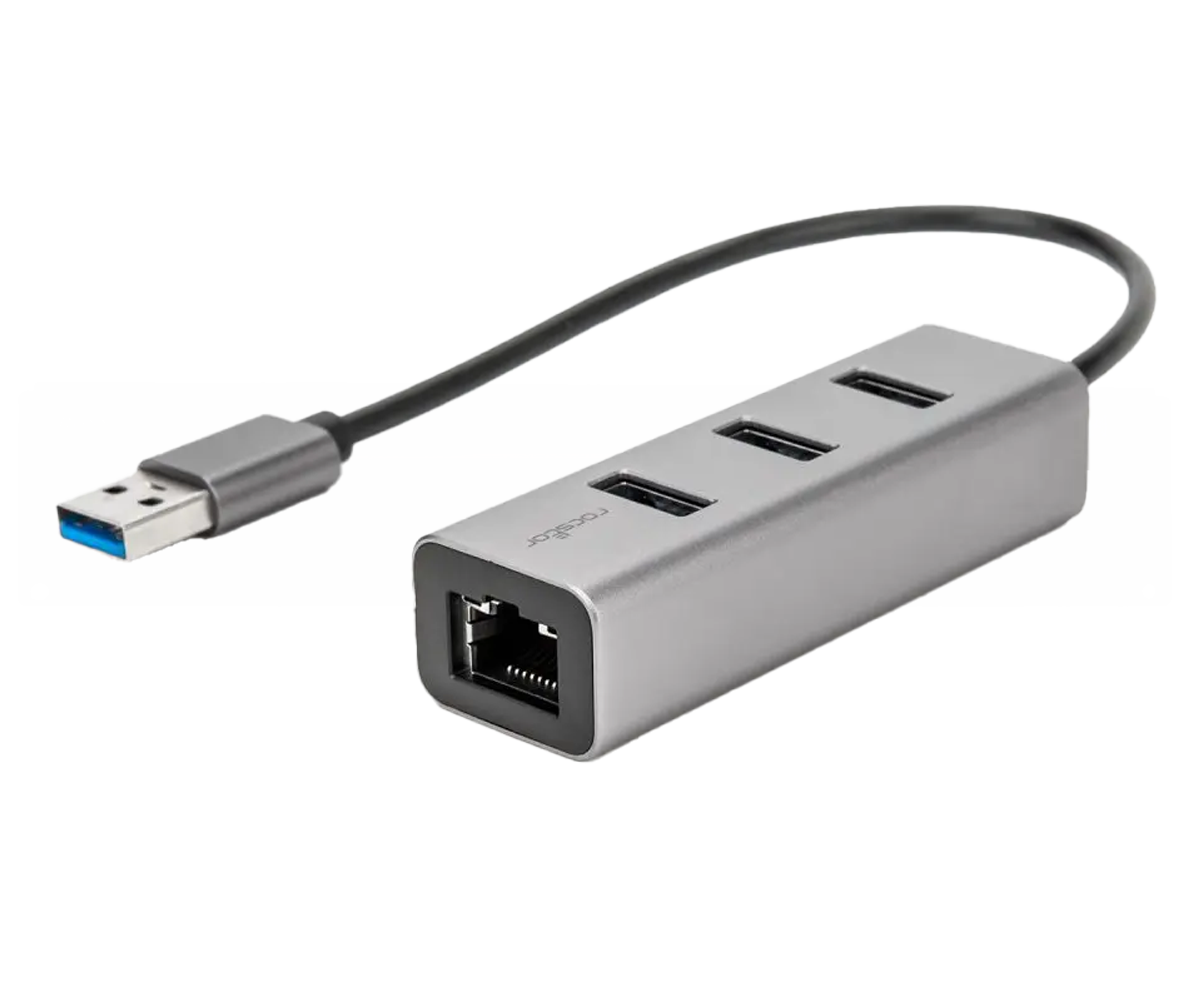 USB-A to Ethernet + 3 x USB-A