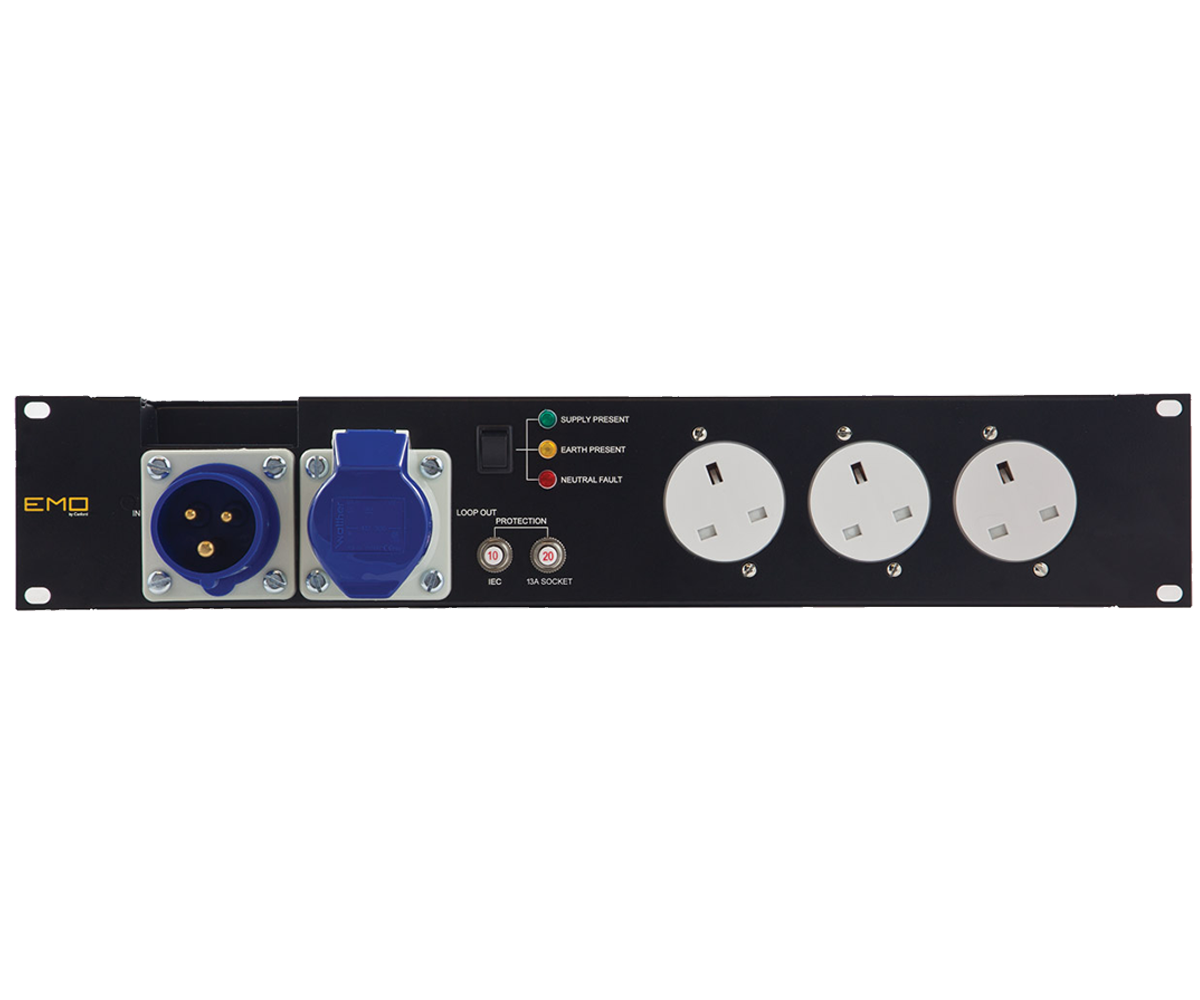 (PPU) EMO 20 way (4X 13A, 16X IEC) Rack PDU (True1 input) (2RU)