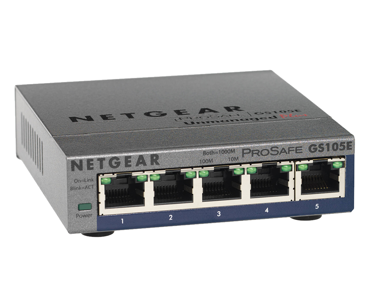 Netgear - 5 port Prosafe GS105E Switch