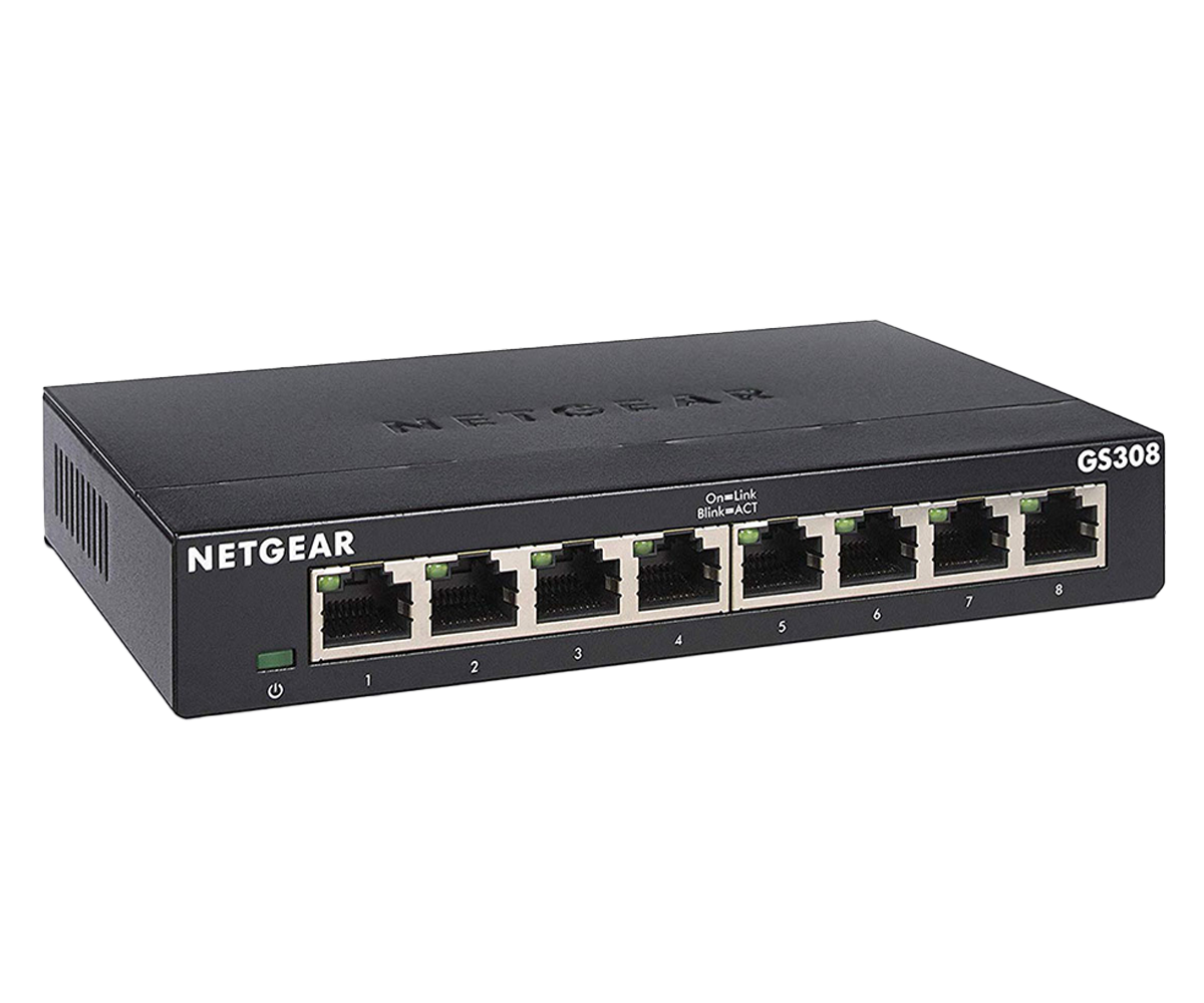 Netgear - 8 port GS308 Switch