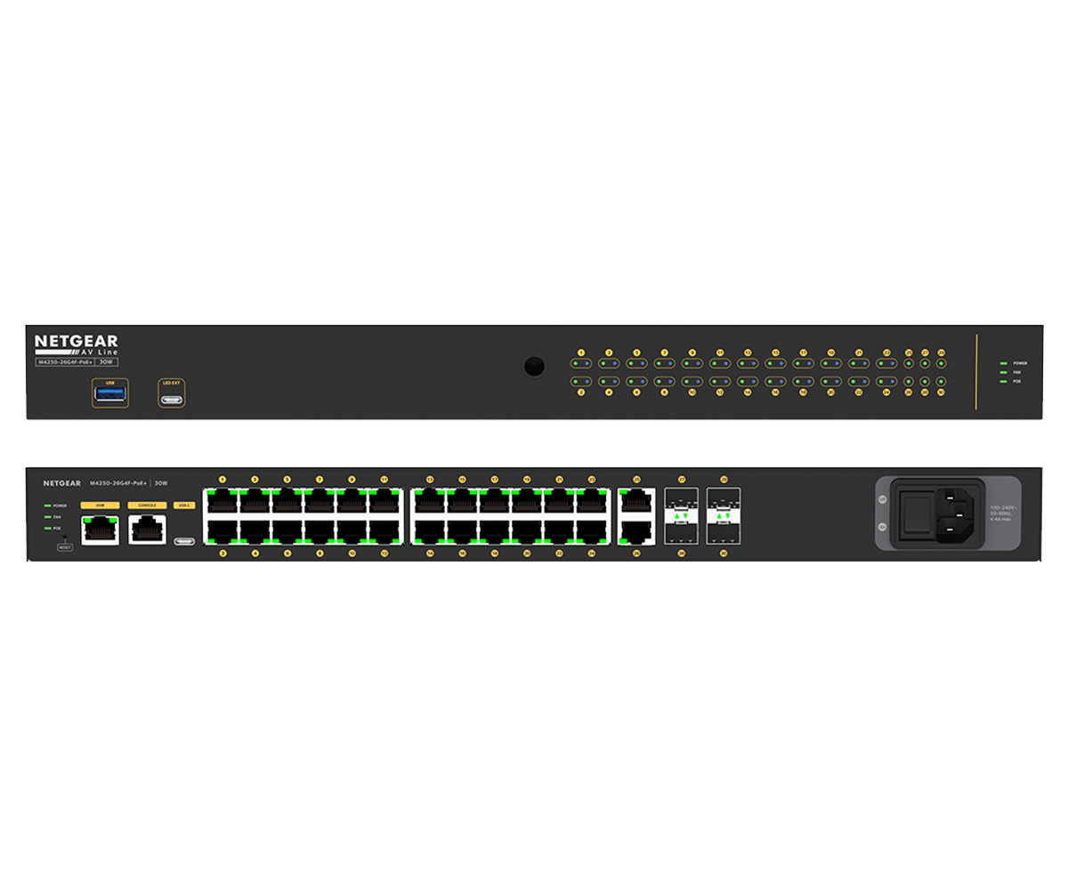 Netgear - AVLine M4250 - 26G4F POE+ (1G LINK)