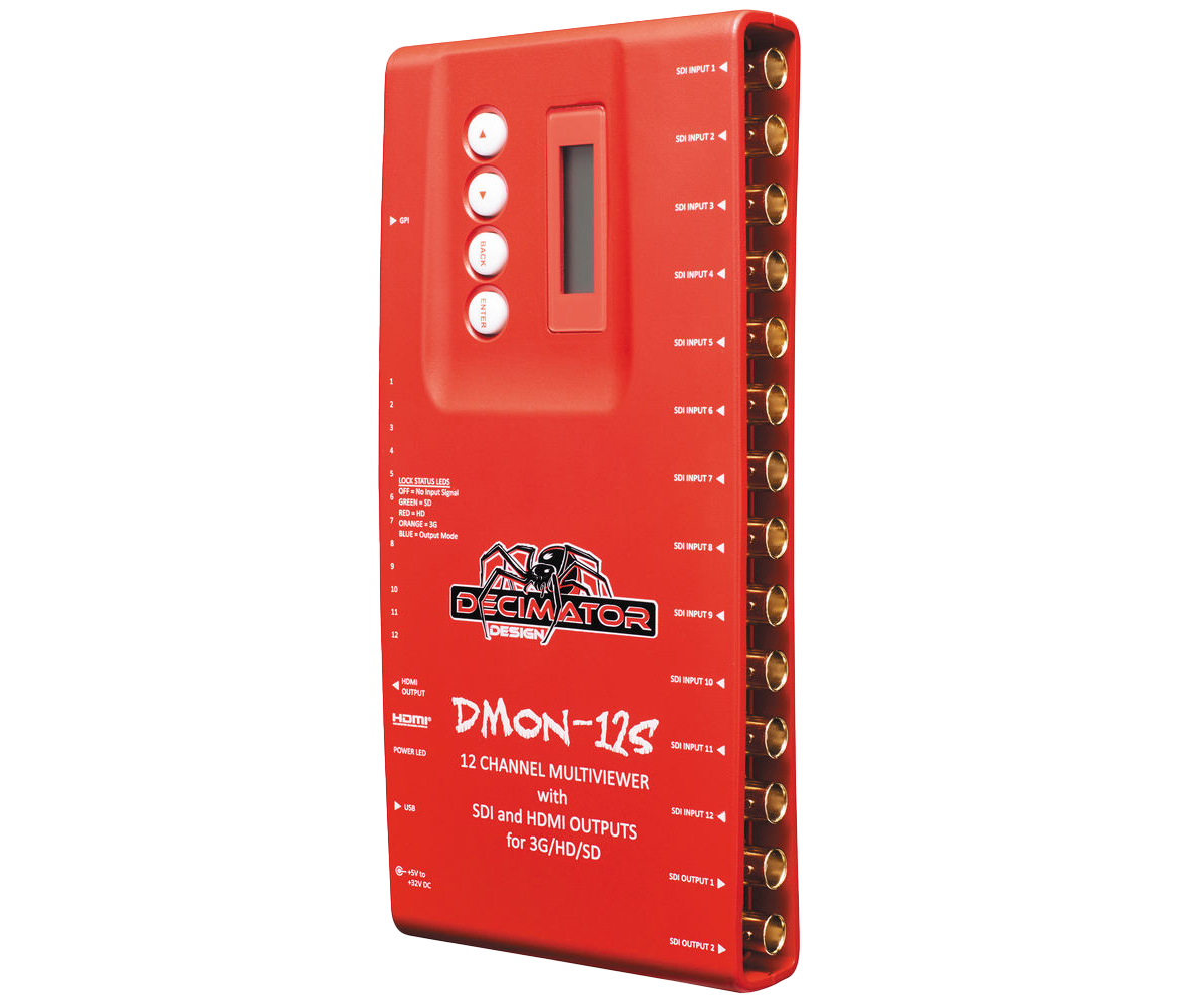 Decimator - DMON-12S - 3G-SDI 12 Way Multiviewer
