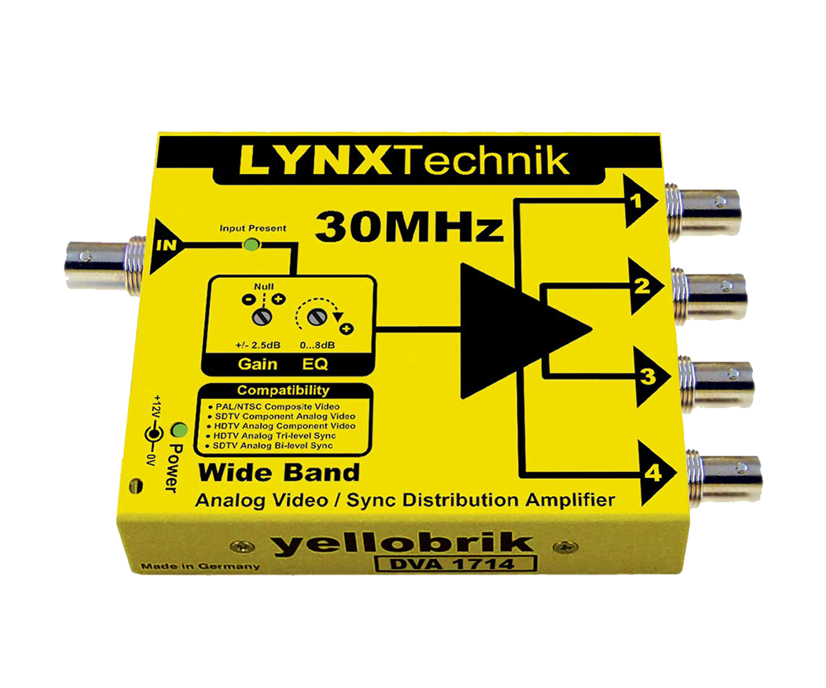 Lynx Technik - YelloBrik 1714 - 1:4 Composite DA (Genlock)